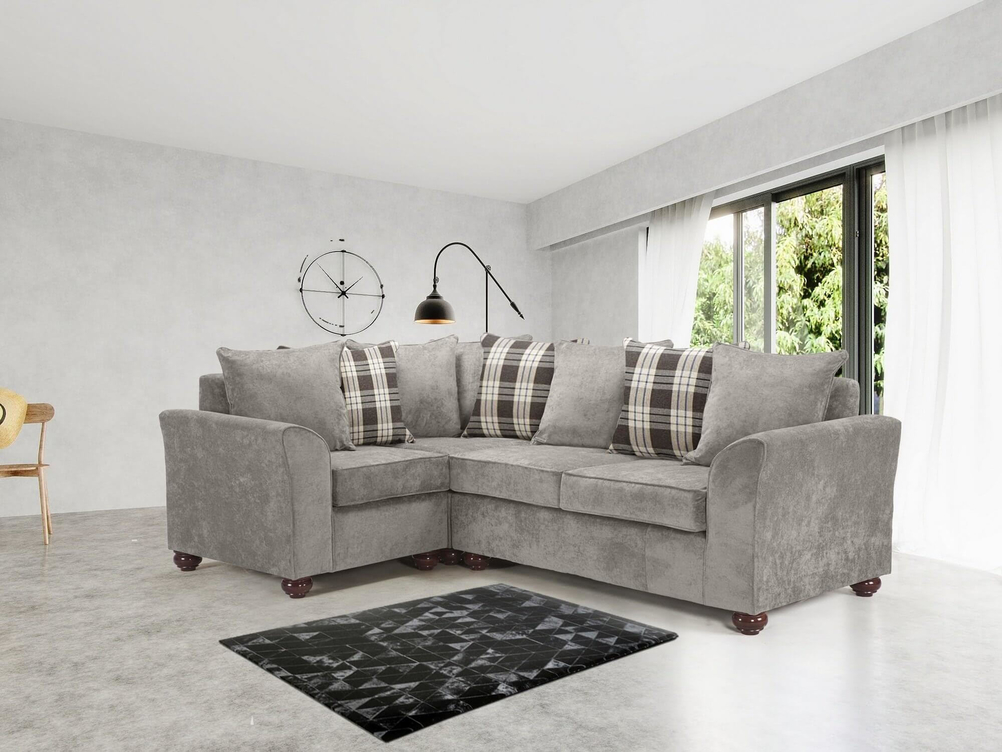 1 CORNER 2 JASPER SOFA IN GREY KENSINGTON ID Sofas Midlands Ltd