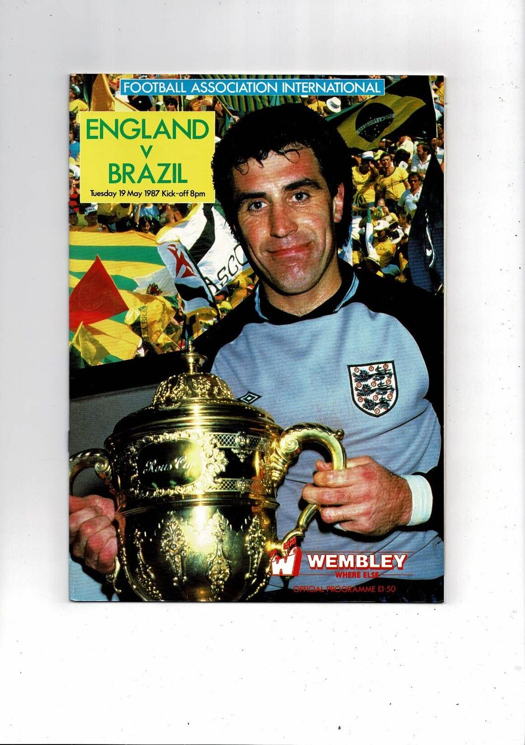 1987 England v Brazil Football Programme Bob's Football Programmes