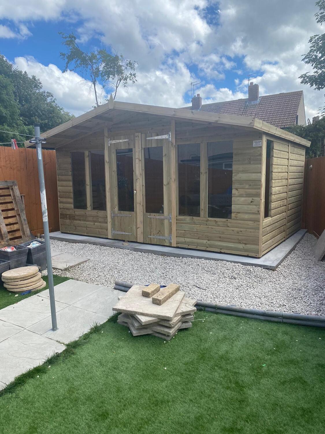 122 14x10 Apex Reverse SH Northern Garden Sheds Sheds Newcastle