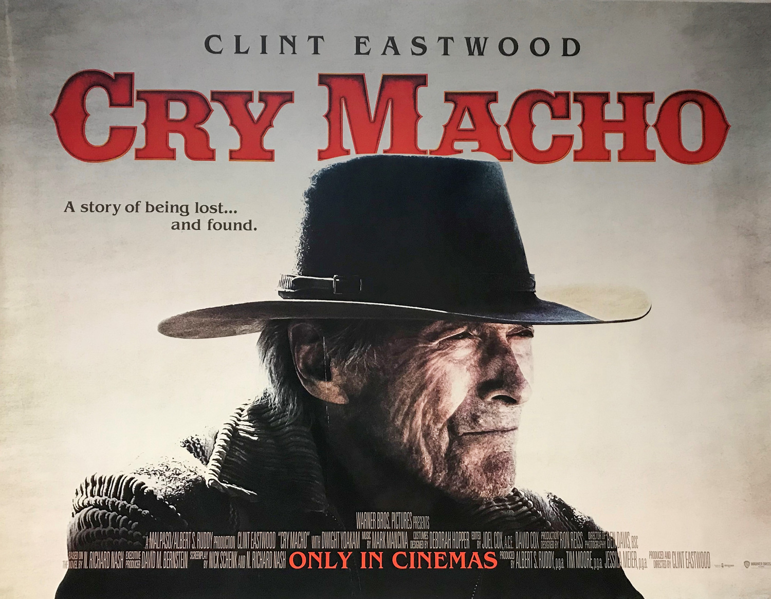 Cry Macho Movie Poster BHPCollectibles Collectable Film Memorabilia
