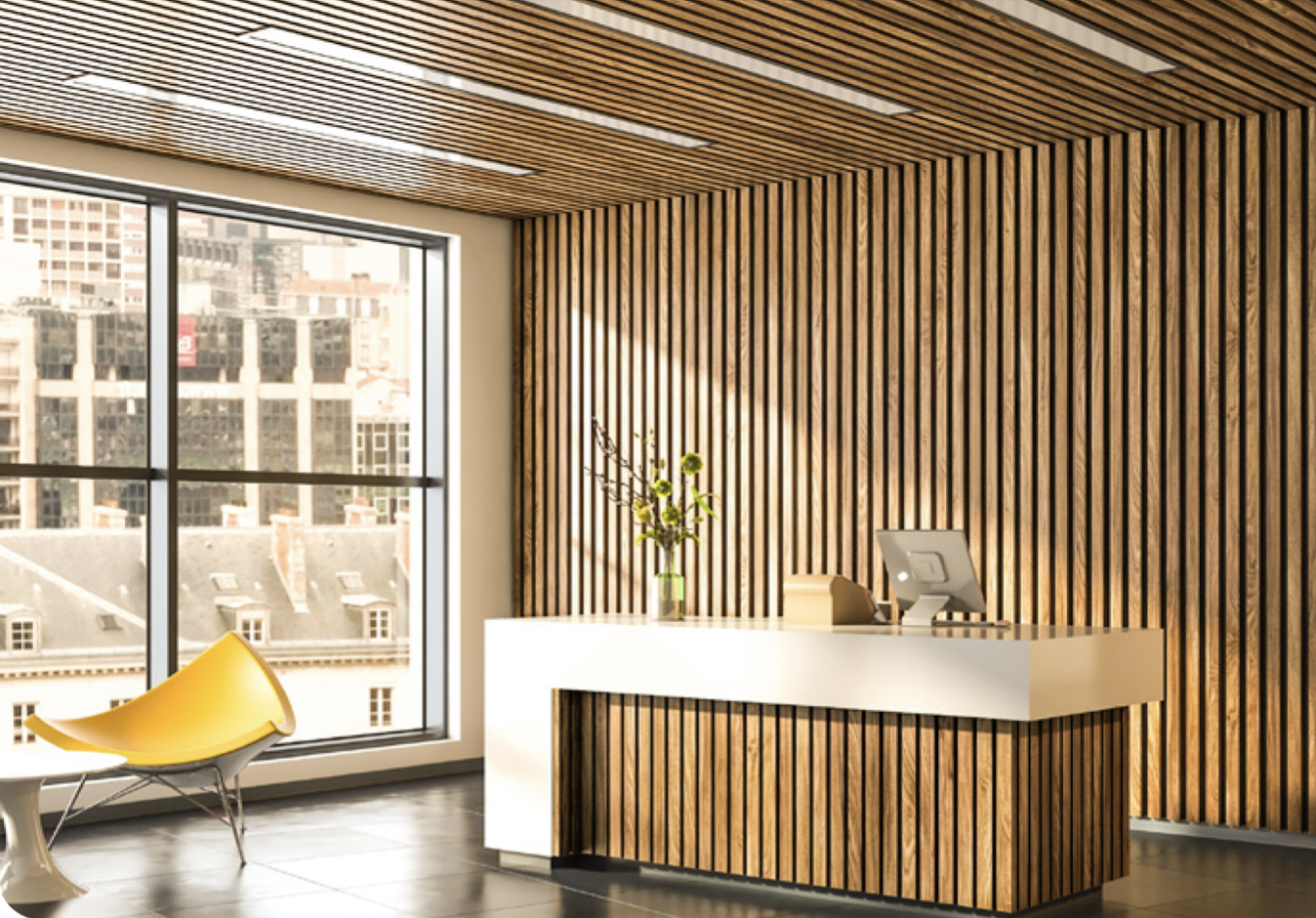 Timber Slats sounDed Acoustic Products Acoustic Panel Colour Wall