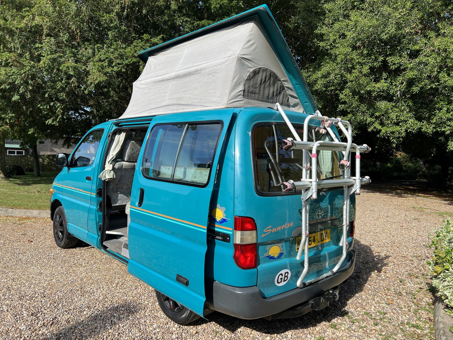Devon Sunrise Toyota Hiace 2000 model Camper Van 2 Berth 2.4TD Heating ...