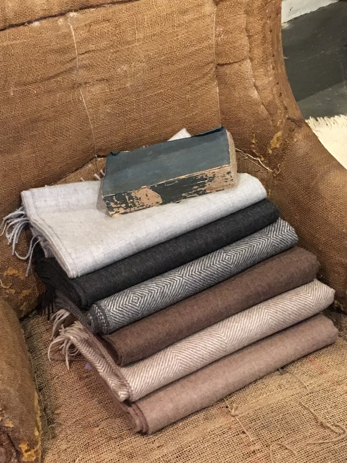 Alpaca throw Herringbone & Plaid Blankets Throws Wool