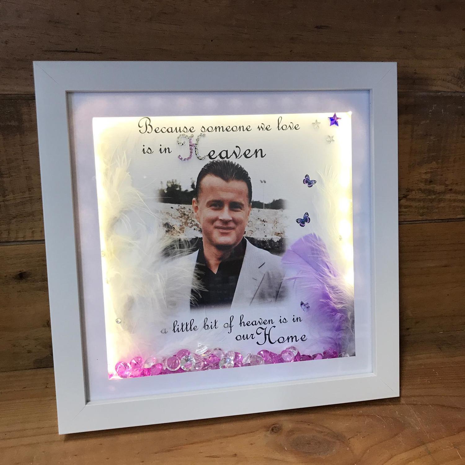 Because someone we love is in heaven Photo frame Crafty Monkey