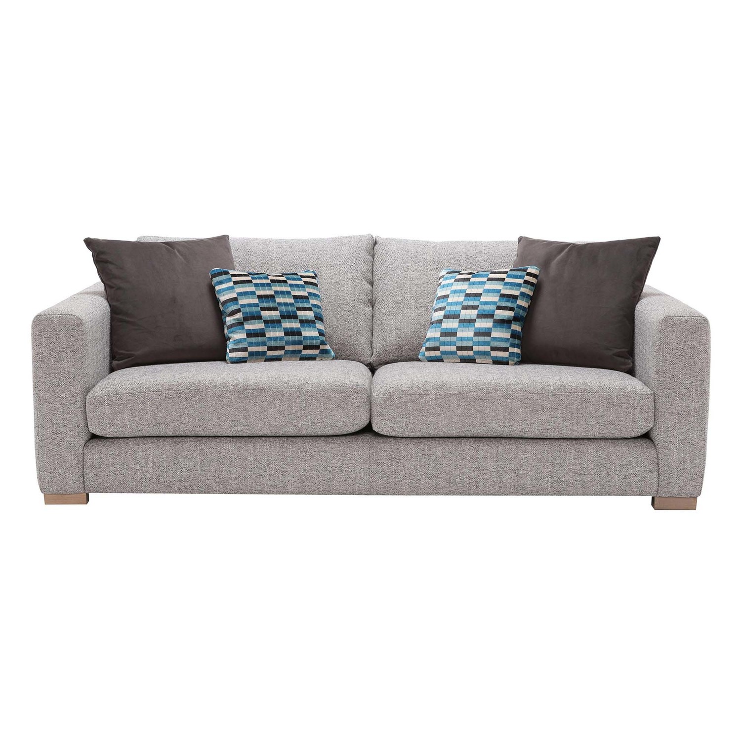 3 SEATER VENICE SOFA IN GREY LISABON ID Sofas Midlands Ltd Sofa